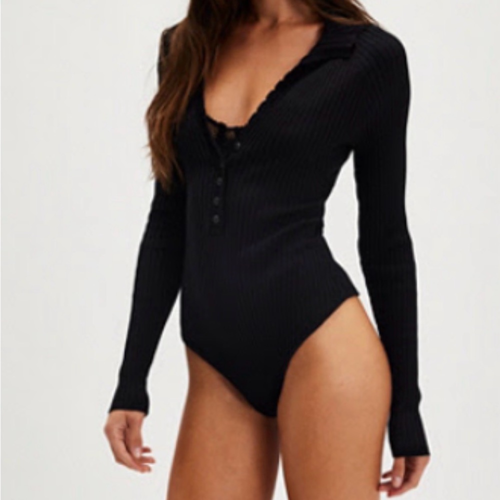 Free People Ready for It Long Sleeve Bodysuit